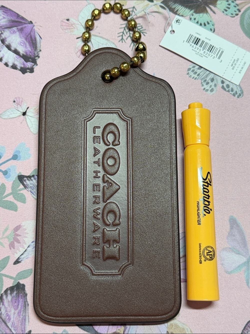 Coach XL Maple Hangtag